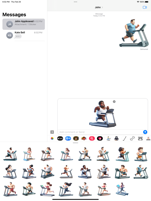 Screenshot #5 pour Treadmill Stickers