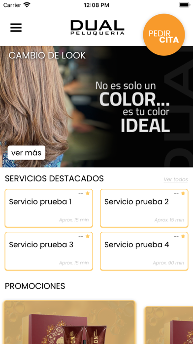 Dual Peluquería Screenshot