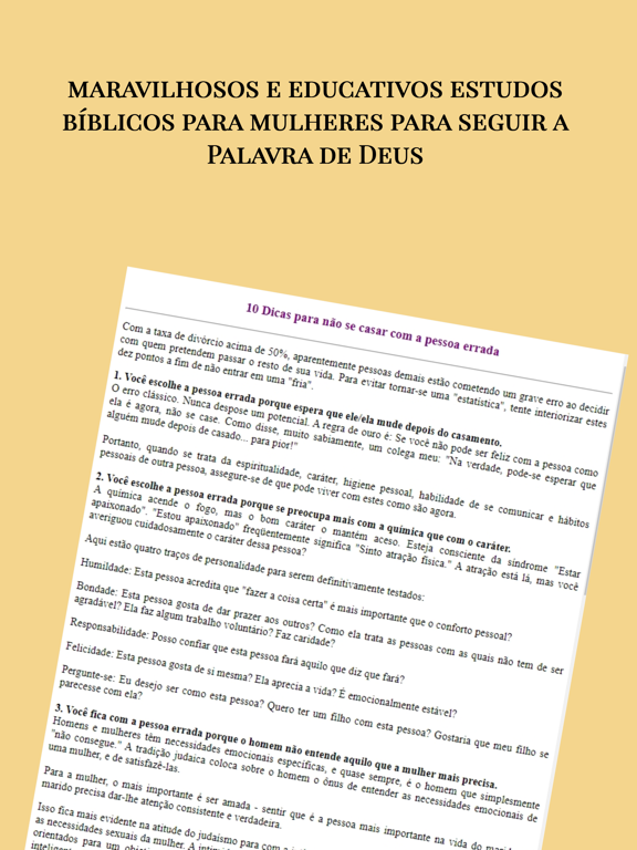 Estudos Bíblicos para Mulheres iPad screenshot 2 - Book app