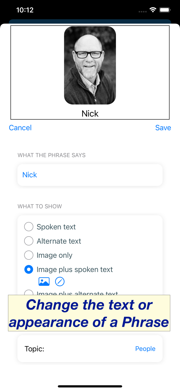 Verbalize Tap to Speak
