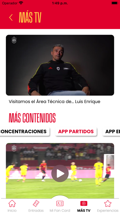 MÁS - La Roja Fan App Screenshot