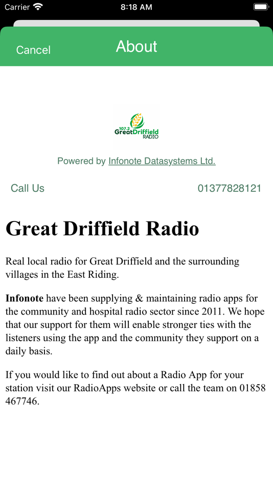 Great Driffield Radio - 2.66 - (iOS)