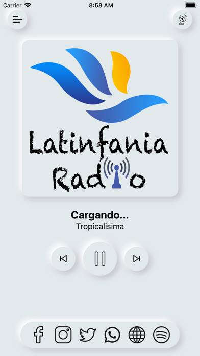 Latinfania Radio iPhone screenshot 2 - Music app