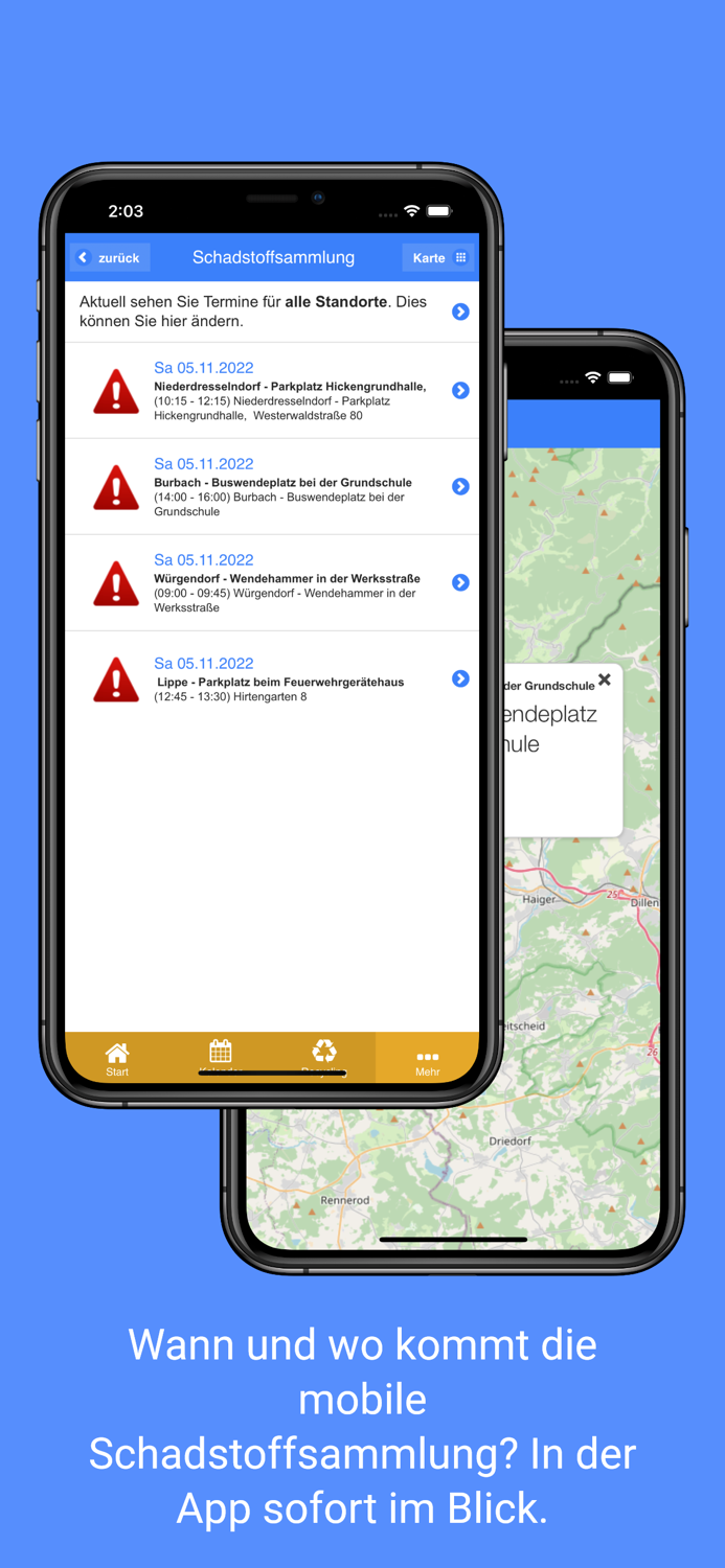 Gemeinde Burbach Abfall