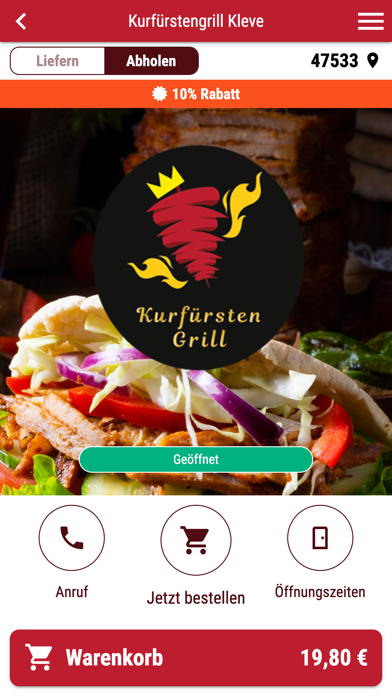 Kurfürstengrill Kleve Screenshot