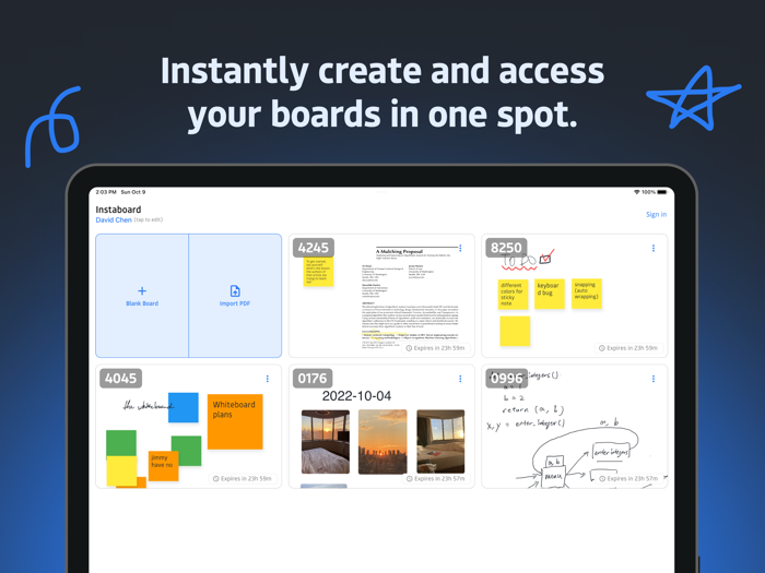 Instaboard Online Whiteboard