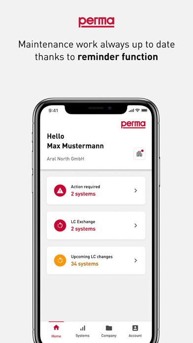 perma CONNECT APP Screenshot