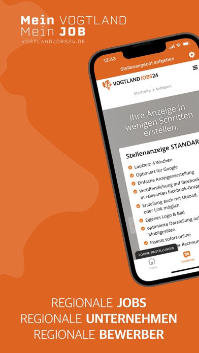 VOGTLANDJOBS24 - Ihre Jobbörse Screenshot