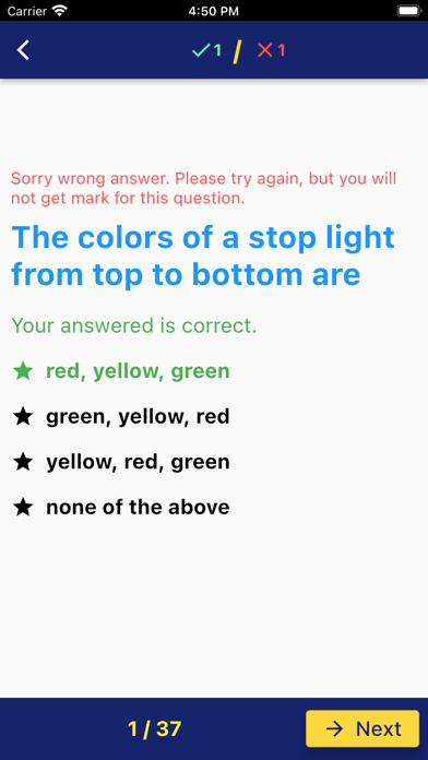 Arizona Basic Driving Test Screenshot