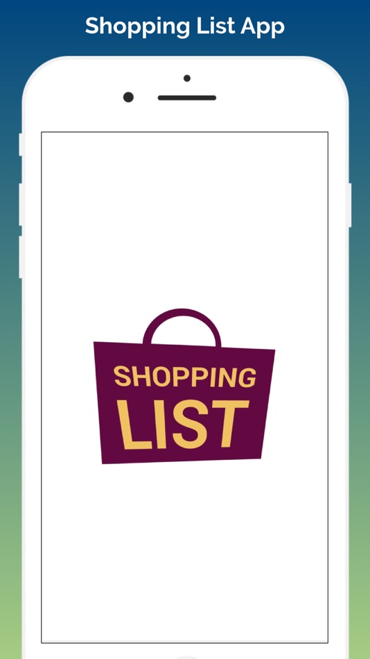 Shopping List Grocery App - 1.0 - (iOS)