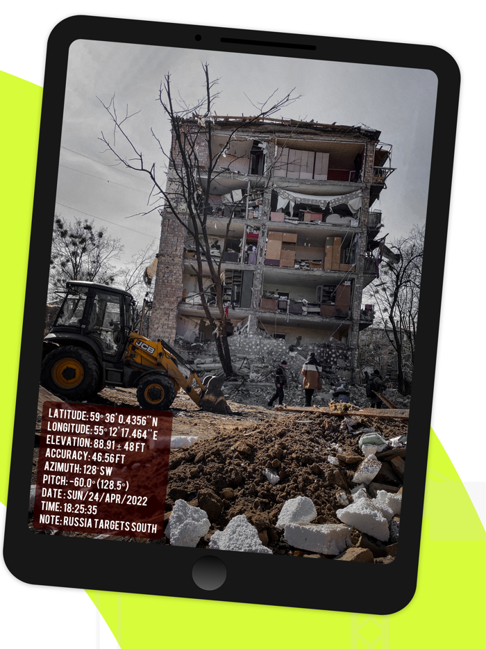 GPS Angular Camera App