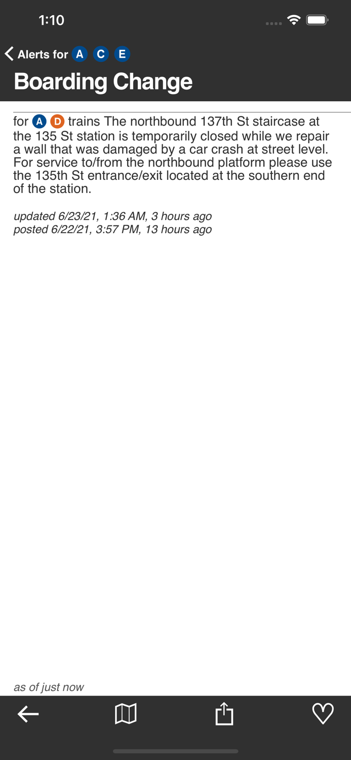 Underway NYC Subway Transit