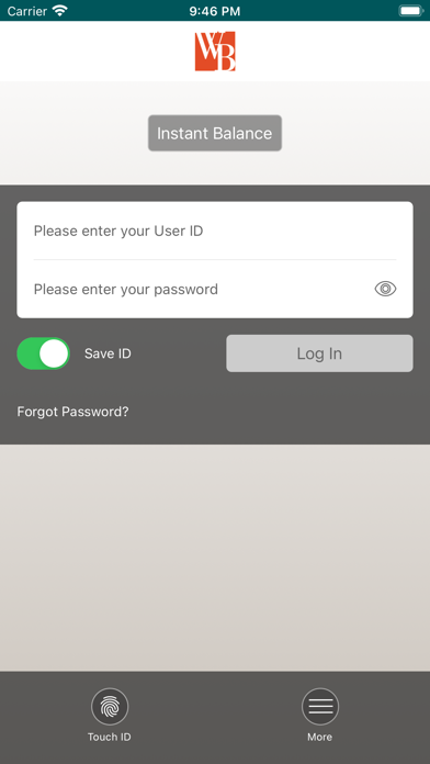 Westfield Bank Screenshot
