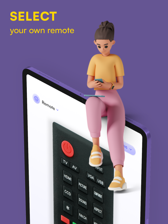 His - SmartTV Remote Control