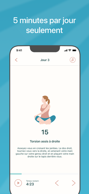 ‎5 Minutes de Yoga Capture d'écran