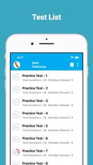 california dmv ca permit test iphone screenshot 1
