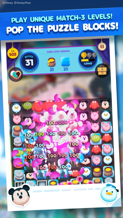 Disney Pop Town! Match 3 Games Screenshot