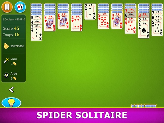 Screenshot #4 pour Spider Solitaire Mobile