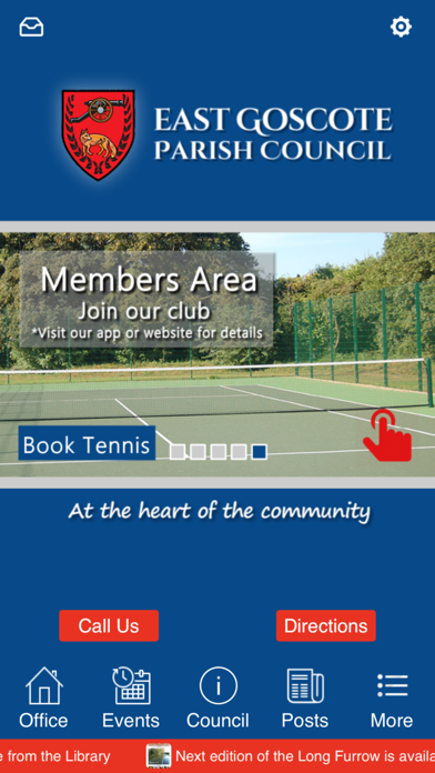 East Goscote Parish Council Screenshot