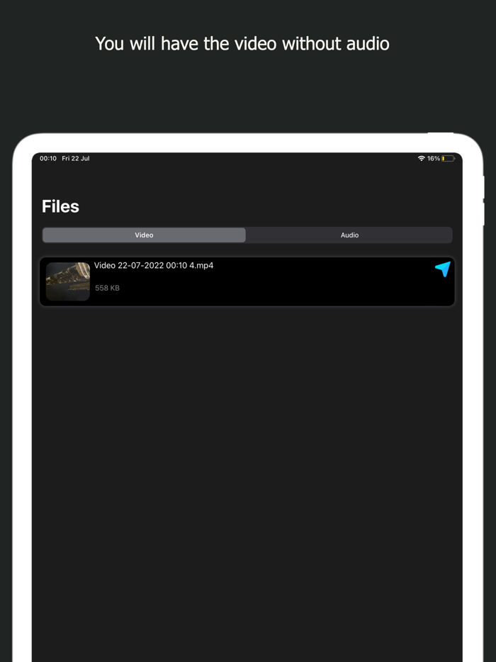 فصل الصوت عن الفيديو