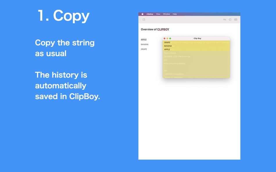 #3. clipboy (macOS) 由: Hiroyuki Sonozuka