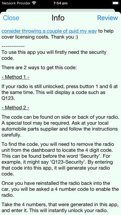 Radio Decoder for Renault Screenshot 1 - AppWisp.com Radio Decoder for Renault Screenshot 1 - AppWisp.com