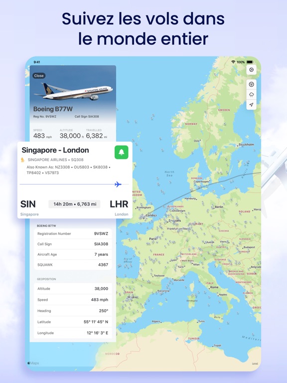 Screenshot #4 pour Vols Live - Suivi des vols