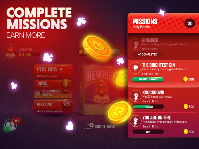 Gin Rummy Extra - Card Game