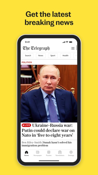 The Telegraph: UK & World Newsのおすすめ画像1