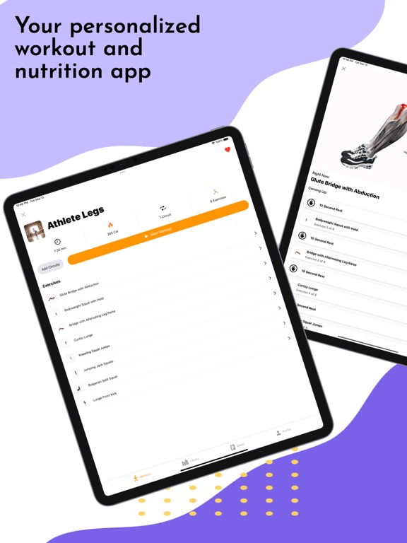 Exert Fitness: Health & Diet iPad screenshot 1 - Health & Fitness app