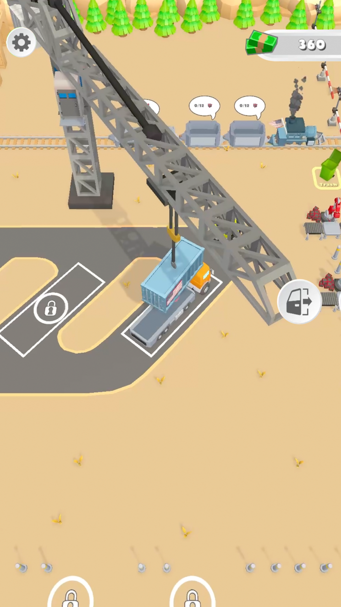 Cargo Train Station 3D