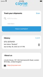 coyne airways tracking iphone screenshot 1