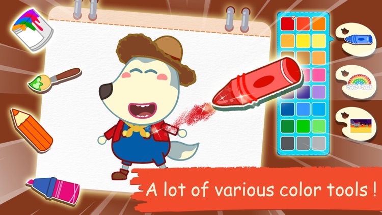 Wolfoo Coloring Book