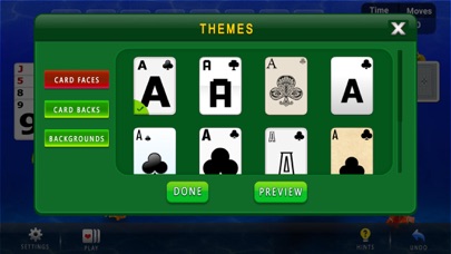 Forty Thieves Solitaire Game Screenshot