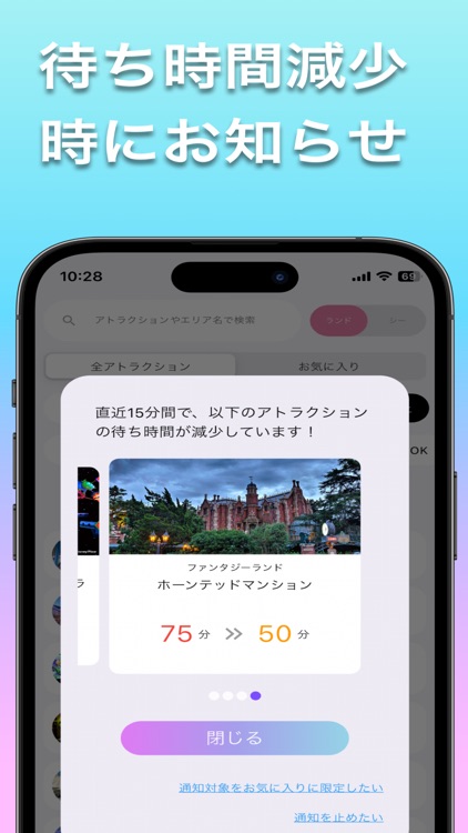 夢と魔法の国の待ち時間