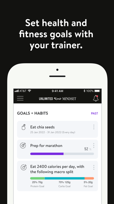 Unlimited Mindset Wellness App Screenshot