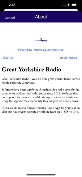 Game screenshot Great Yorkshire Radio mod apk