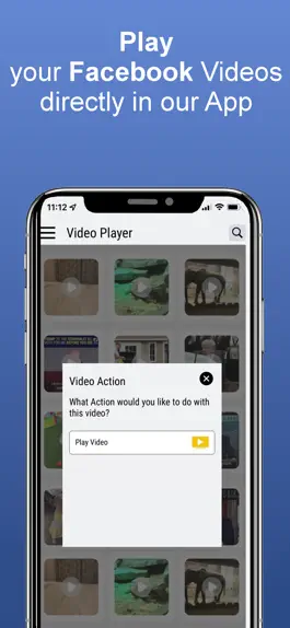 Game screenshot Video Player for Facebook apk