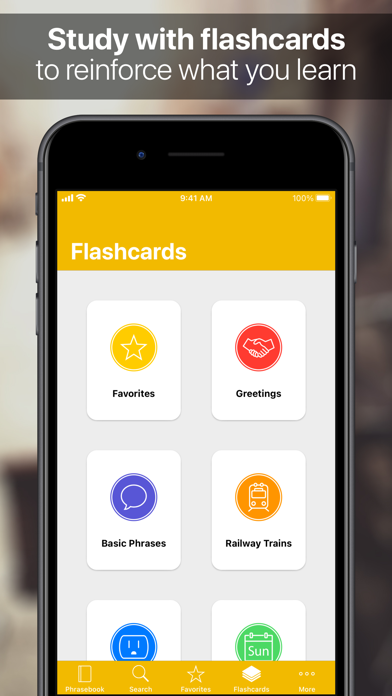 SpeakEasy Spanish Phrasebook Screenshot