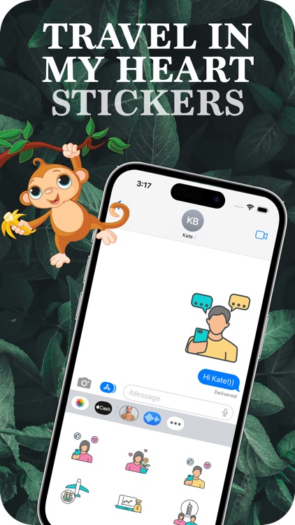 Travel in My Heart stickers