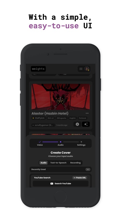 Weights - Easy AI Voice Covers by Weights.gg