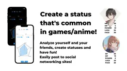 like a game,anime! radar chart iphone screenshot 1