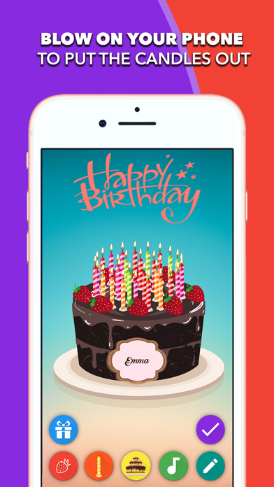 Birthday Cake-Blow out Candles Screenshot 1 - AppWisp.com Birthday Cake-Blow out Candles Screenshot 1 - AppWisp.com