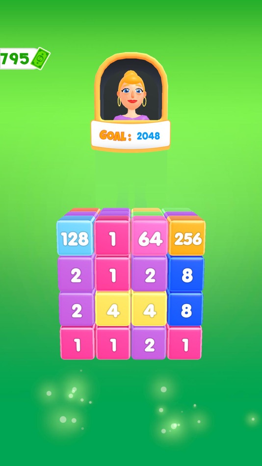 #4. 2048 Cube Puzzle (iOS) Podle: DLITE GAMES OYUN YAZILIM VE PAZARLAMA LIMITED SIRKETI