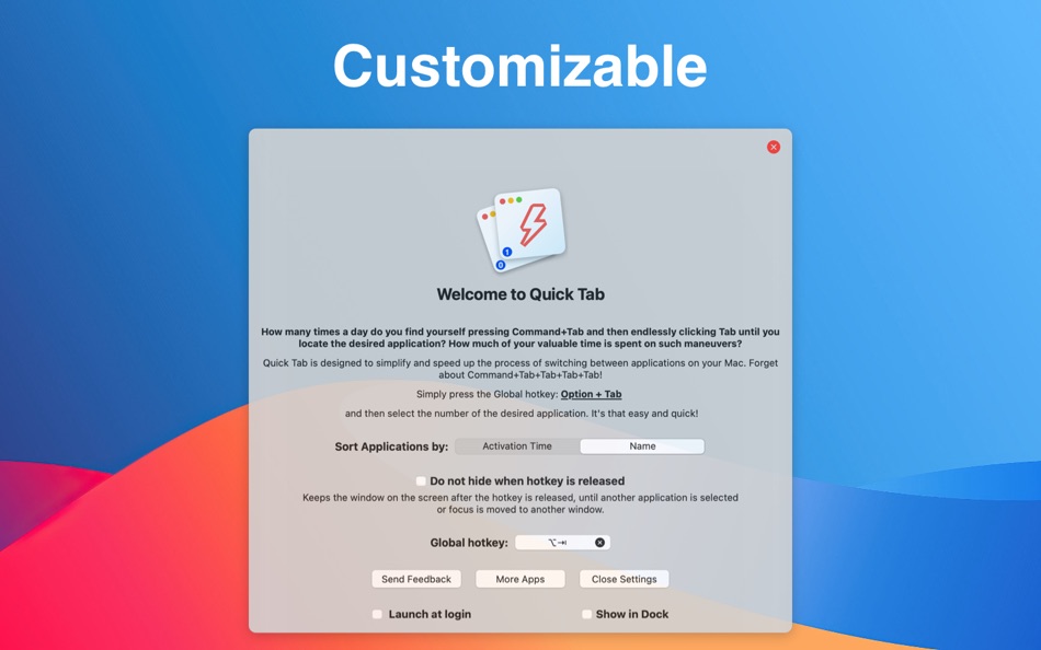 #4. Quick Tab: App Switcher (macOS) 来自: Sergii Gerasimenko