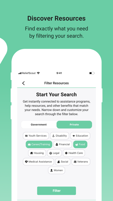 ReliefScout Screenshot