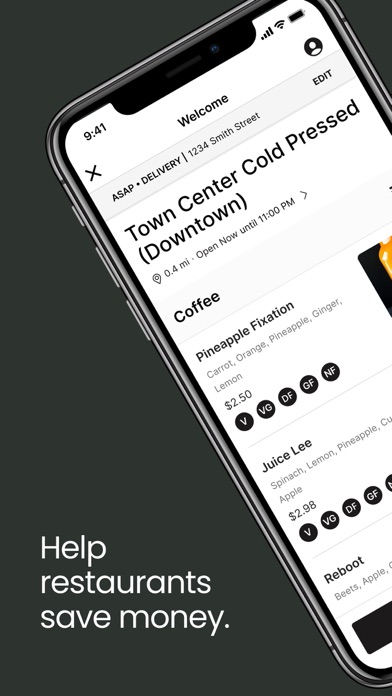 Town Center Cold Pressed App Screenshot