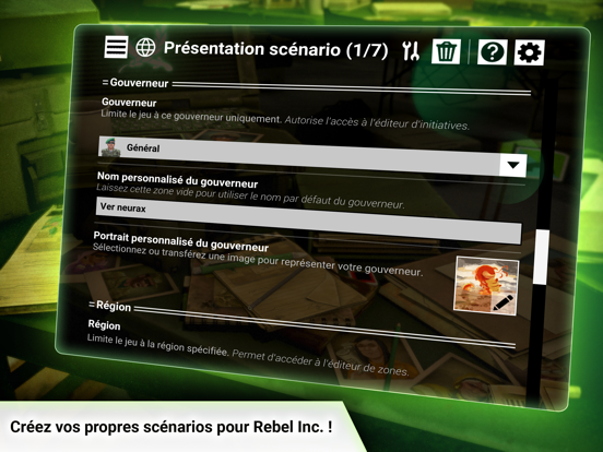 Screenshot #5 pour Rebel Inc Créateur de scénario