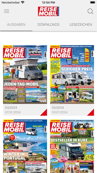 Reisemobil International Screenshot