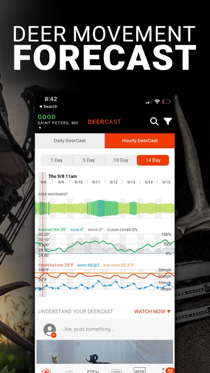 DeerCast-Prep, Predict, Pursue